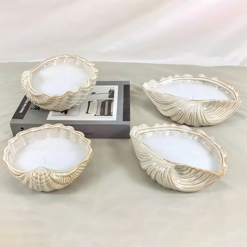 Keramik Seashell Candle Holder Keramik Seashell Candle Holder