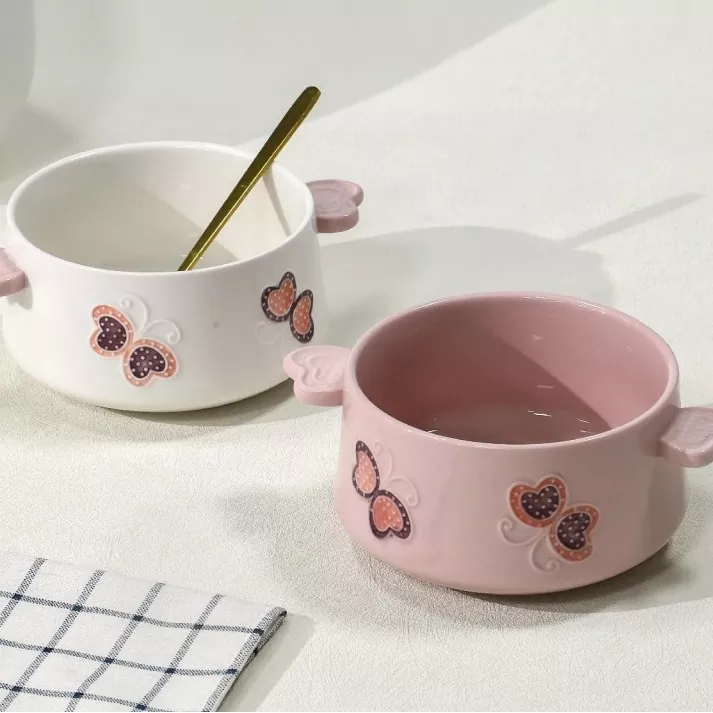 Dishwasher Aman Tangan-dicet Keramik Bowl