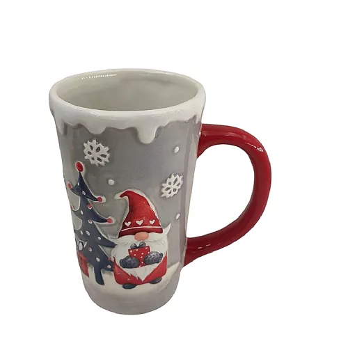 Mug Keramik Elf Natal Lucu