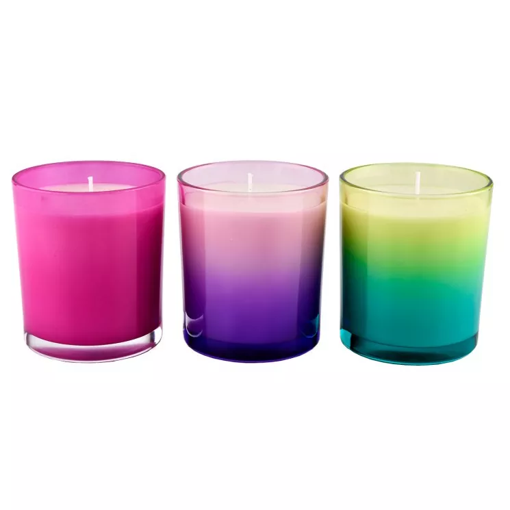 Gradient Warna Kaca Candle Holder