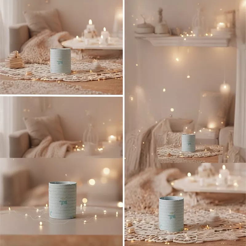 Handpainted Floral Keramik Candle Holder