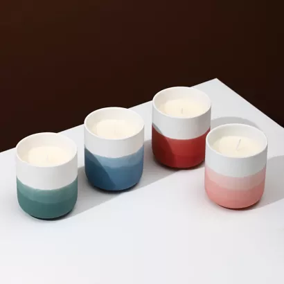 Wadah Lilin Keramik Ombre