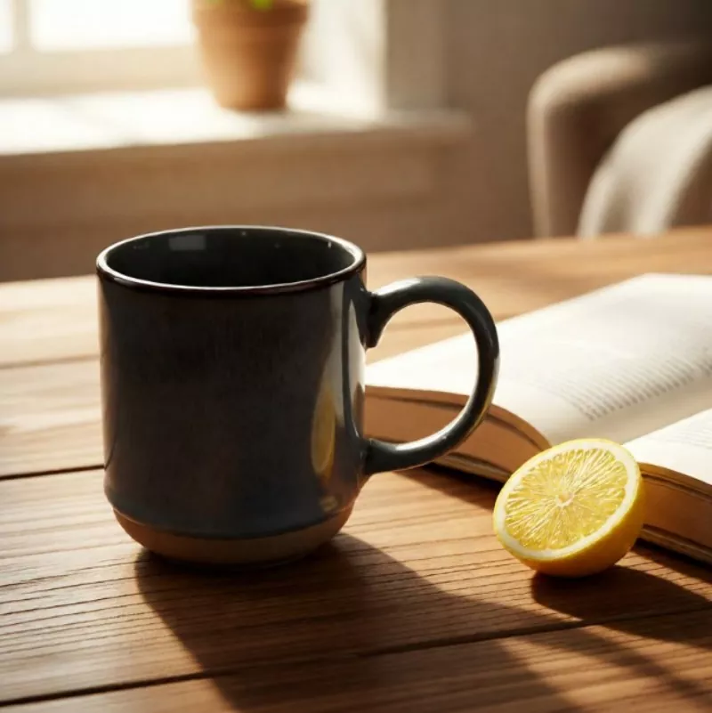 Prasaja Modern Keramik Travel Gray Mug