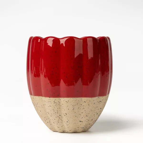Wave Shape Keramik Keramik Candleholders