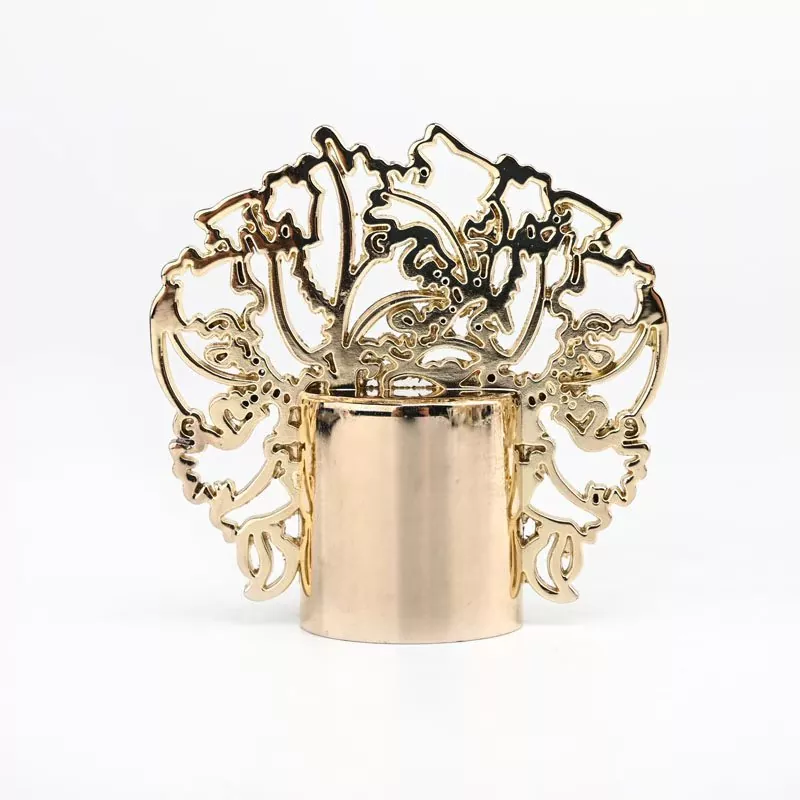 Seng Alloy Lace Edge Tutup Botol Parfum